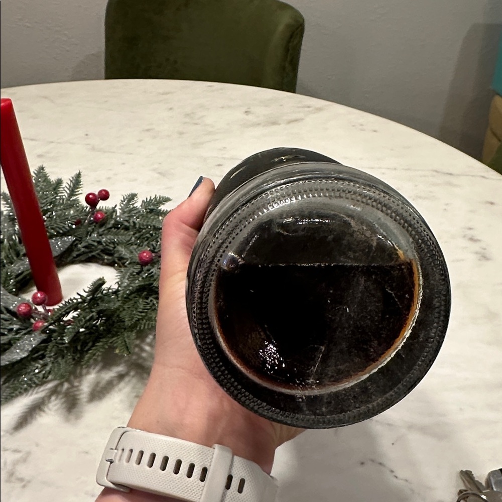 Vintage Coca-Cola Glass Bottle with Black and Yellow Design - Picture 4 of 5